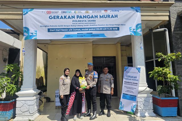Polresta Jambi Dukung Gerakan Pangan Murah 2025, WujuKepedulian Polri terhadap Ketahanan Pangan